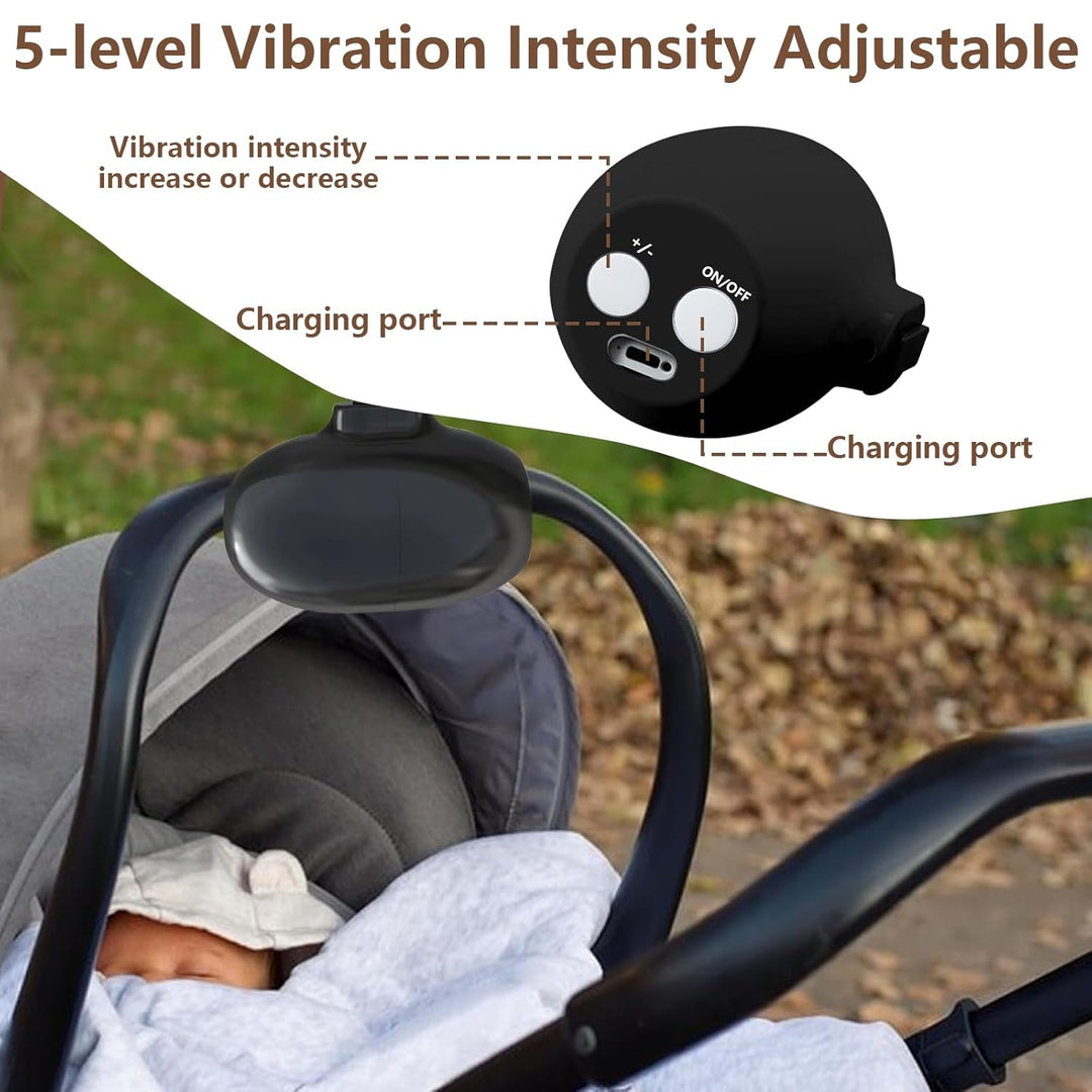 Kinderwagenschaukler, Wiederaufladbar Kinderwagen Wackler Schlafhilfe Für Baby, 5 Einstellbare Schau