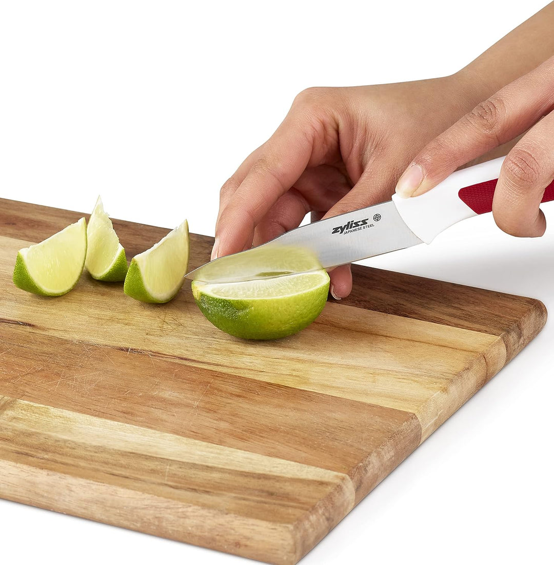 Zyliss E920249 Comfort Messer Set 3-Teilig mit Schneidbretter, Japanischer Edelstahl, Mehrfarben, Ge