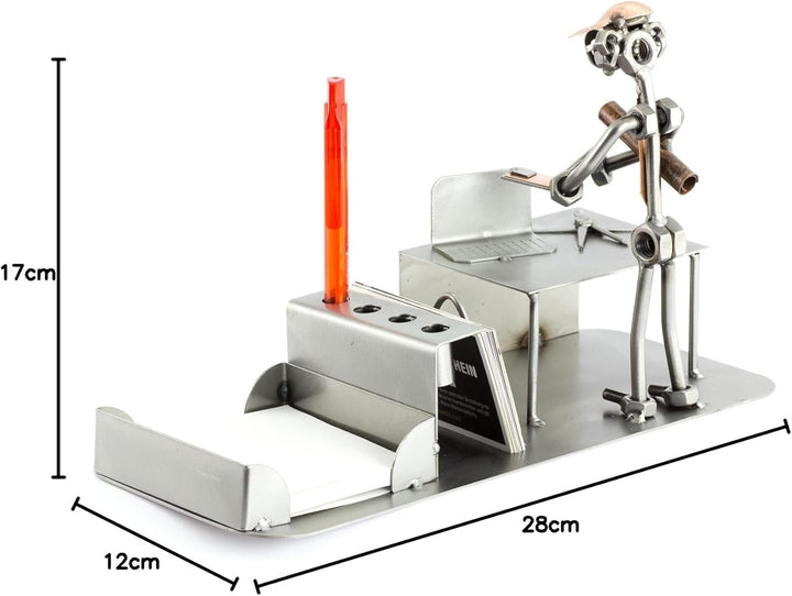 Steelman24 I Schraubenmännchen Ingenieur Büro I Made in Germany I Handarbeit I Geschenkidee I Stahlf