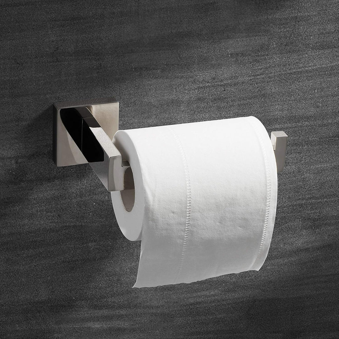 HITSLAM Toilettenpapierhalter Chrom mit Bohren Edelstahl 304 Klopapierhalte für Küche und Badzimmer