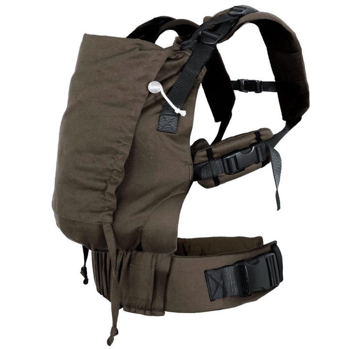 Didymos DidyFix Babytrage - Fullbuckle Tragehilfe in Mocca- für Neugeborene ab Geburt von 50-86 cm -