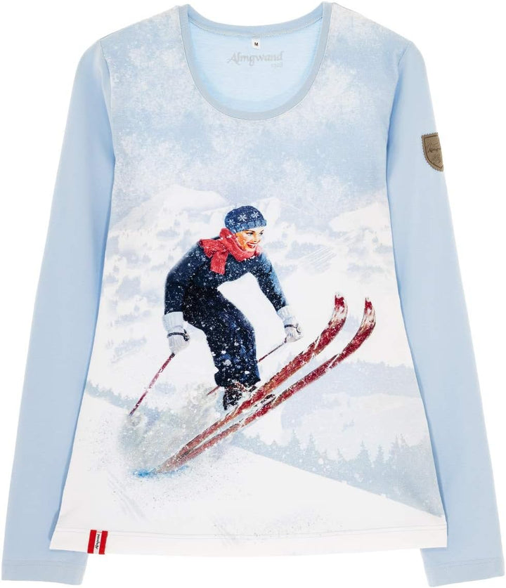 Almgwand Damen Grillhofalm Longsleeve, hellblau
