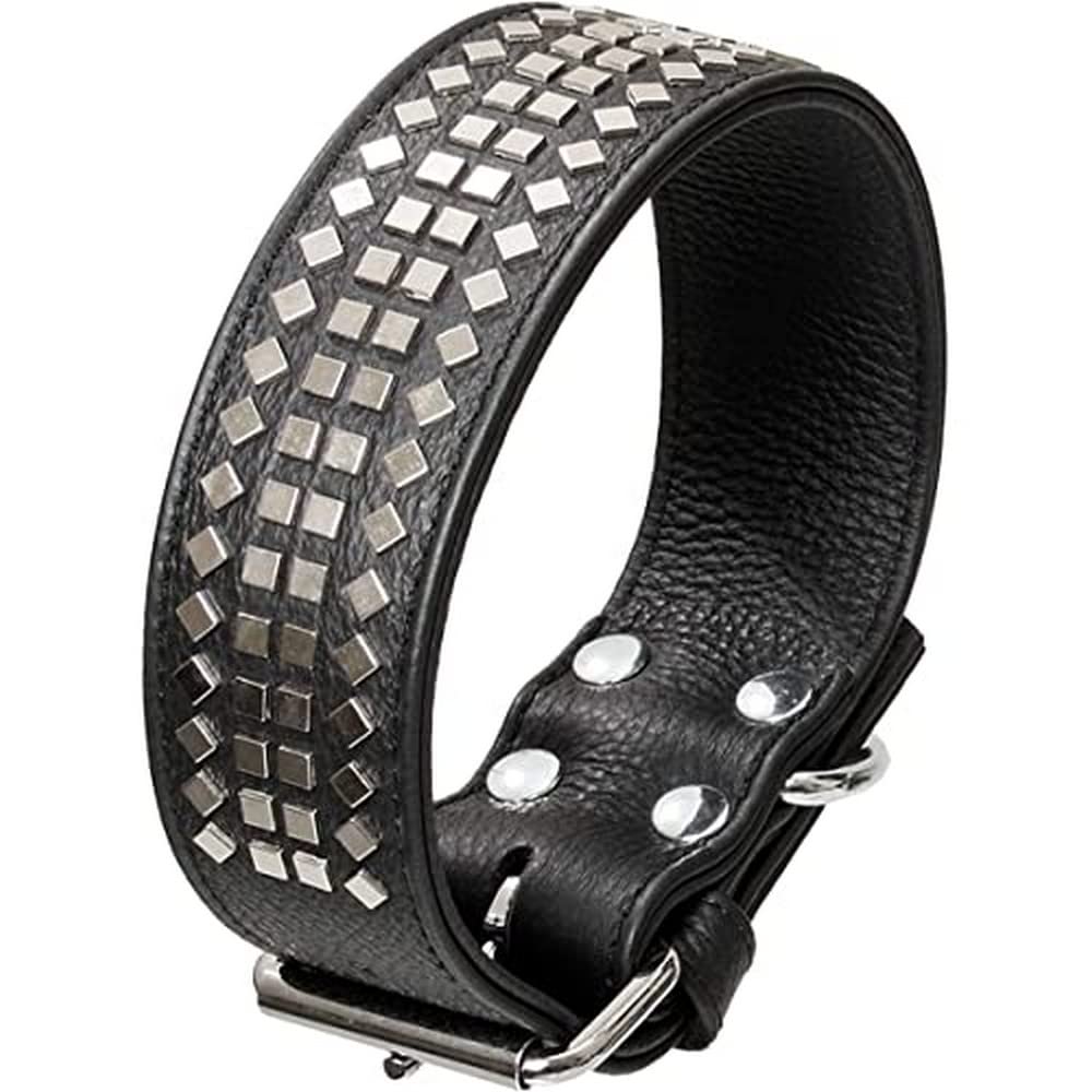 Karlie Halsband Vintage Viereckniete L: 60 cm B: 50 mm schwarz schwarz L: 60 cm B: 50 mm H: 8 mm, sc