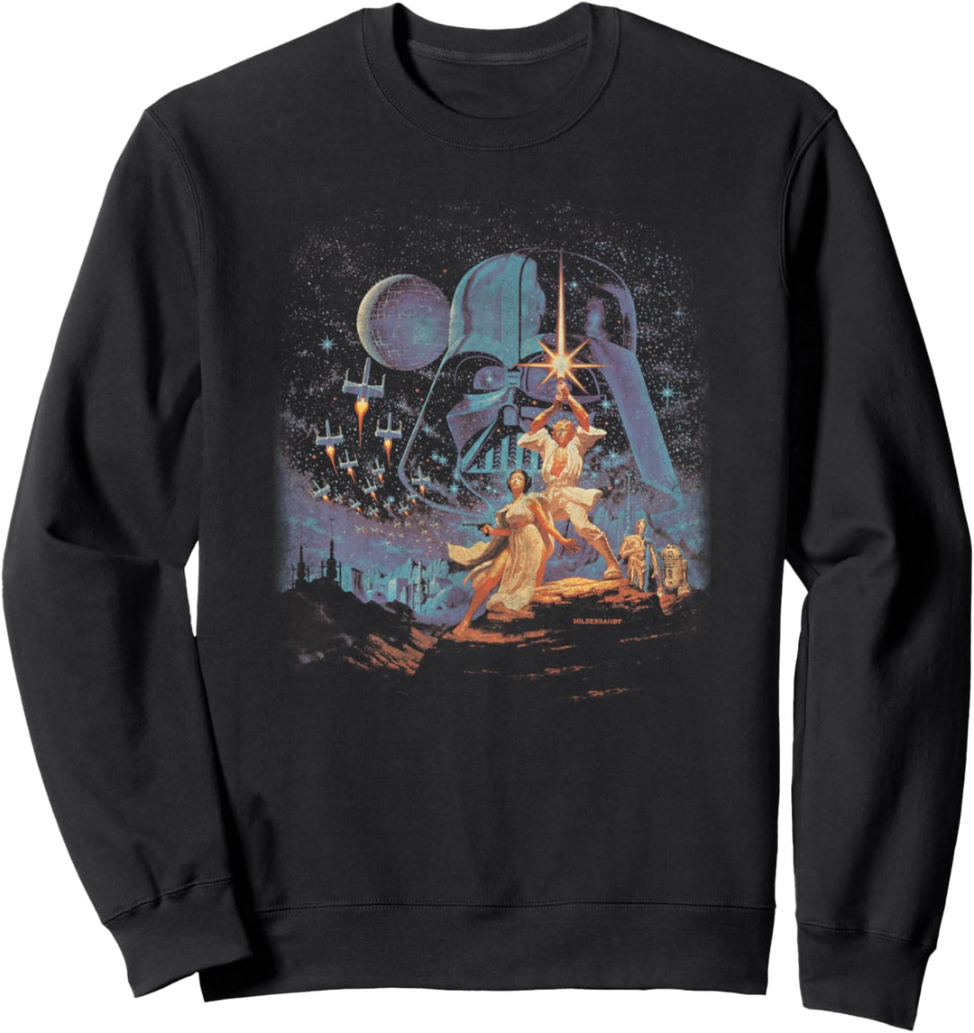 Star Wars A New Hope Retro Poster Sweatshirt