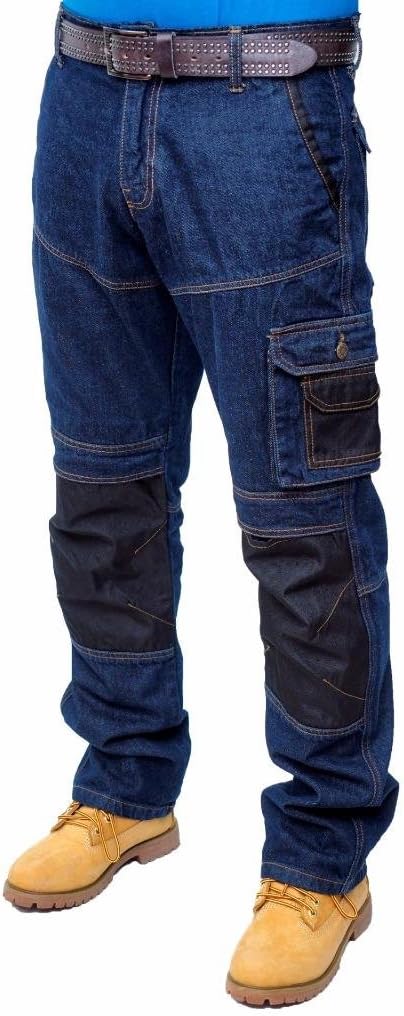 Prime Herren Arbeitshose Herren Cargohose Army Twill Cargo Multi Taschen BLJ-02 Bl-j-008 34W / 34L,