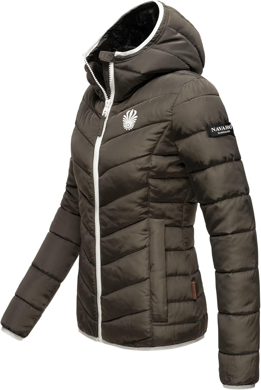 Navahoo Damen Jacke Steppjacke Übergangsjacke gesteppt Stepp Herbst B675 XS Anthrazit, XS Anthrazit