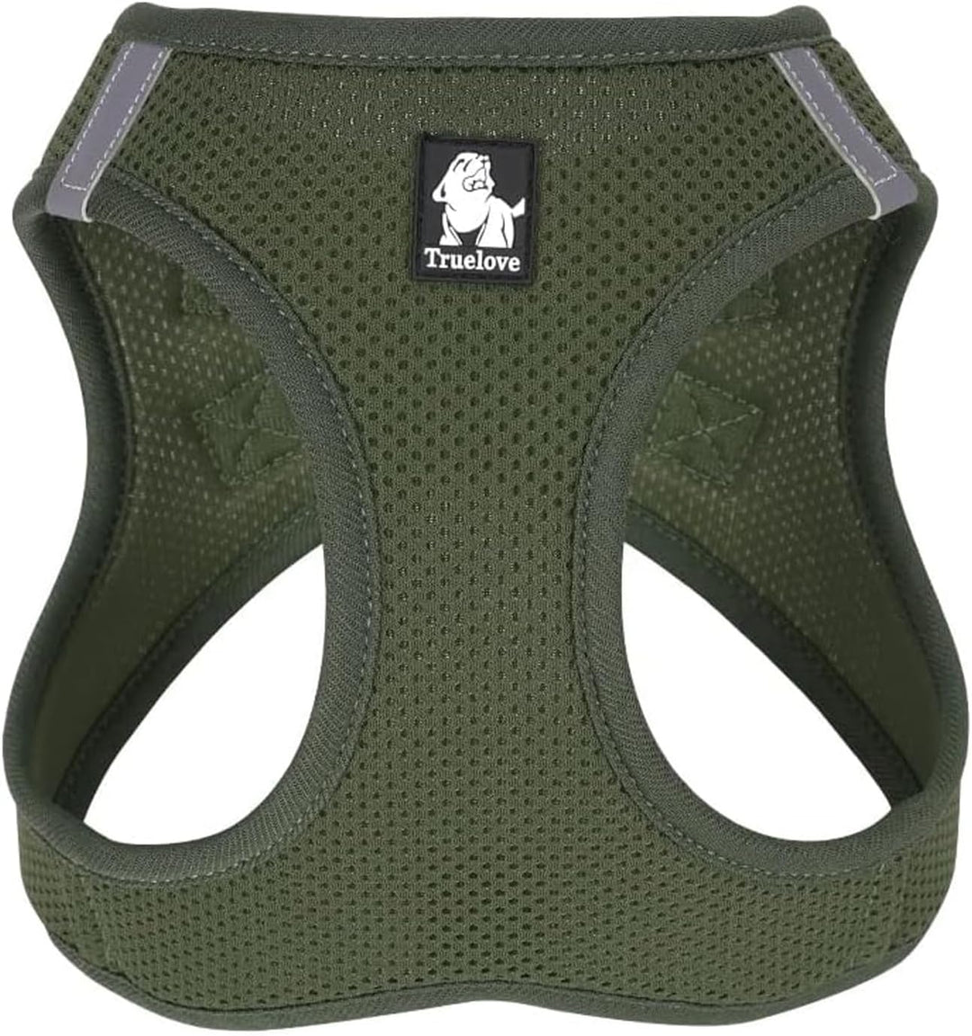 True Love Hundegeschirr, weiches Air-Mesh, verstellbar, reflektierend, Haustierweste für kleine und