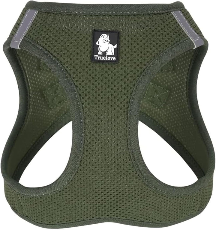 True Love Hundegeschirr, weiches Air-Mesh, verstellbar, reflektierend, Haustierweste für kleine und