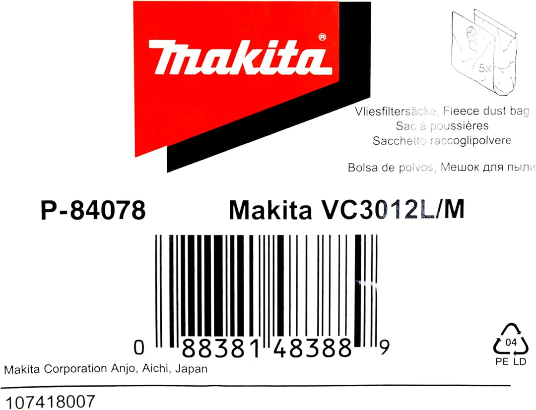 Makita L 5Stk. Mehrfarbig