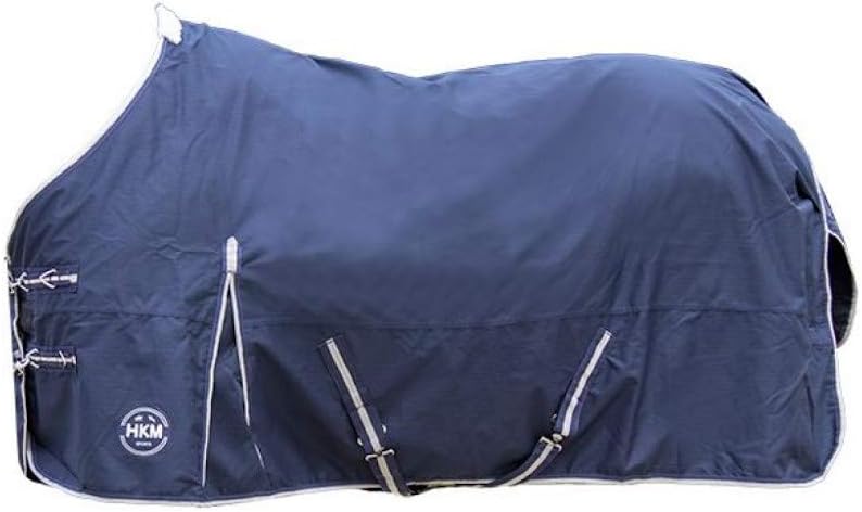 HKM 72856900.0021 Weidedecke EcoLight Summer Rain, dunkelblau Rückenlänge 125 cm DUNKELBLAU, Rückenl
