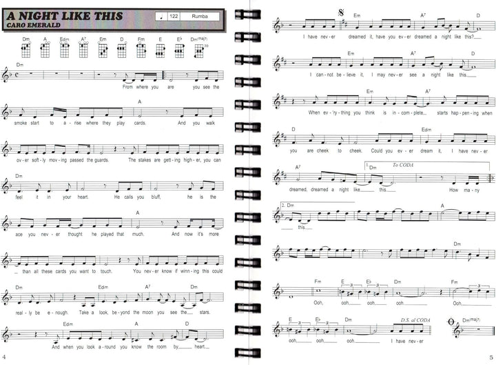 Hit Session Ukulele Band 2 - Songbook für Ukulele mit 100 tollen Songs wie Chasing Cars, Over The Ra
