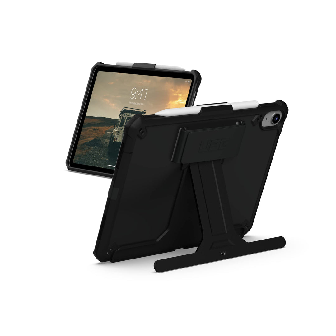 Urban Armor Gear Scout Handstrap & Kickstand Case für Apple iPad 10.9 (2022) Hülle [Apple Pencil Hal
