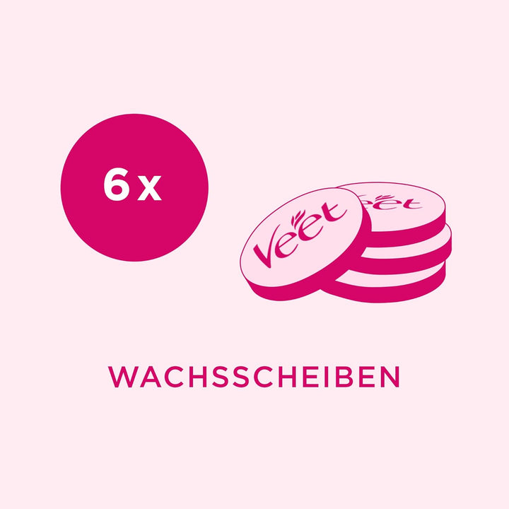 Veet Spawax Warmwachsscheiben für das Veet Spawax Wachsgerät – Langanhaltende Haarentfernung für sei