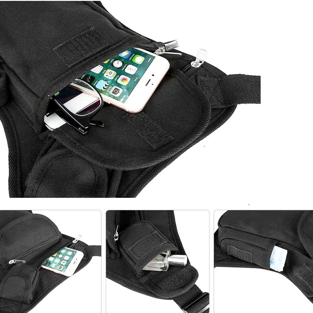Hebetag Nylon Drop Leg Bag Hiking Waist Pack for Men Women Tactical Motorcycle Bike Cycling Riding T