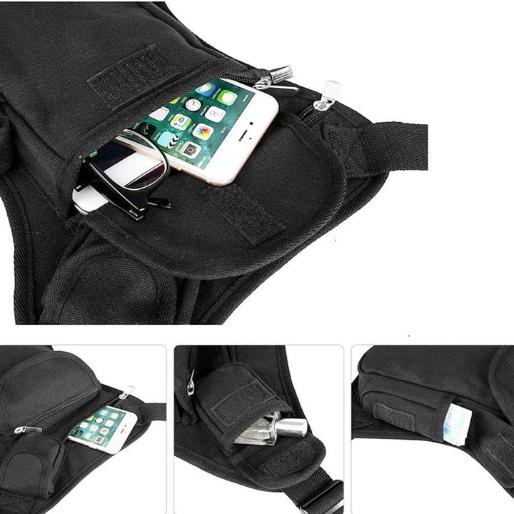 Hebetag Nylon Drop Leg Bag Hiking Waist Pack for Men Women Tactical Motorcycle Bike Cycling Riding T