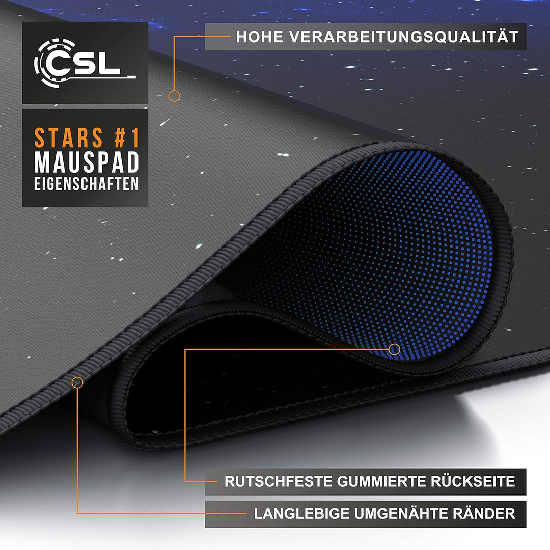 CSL - Übergrösse Mauspad Gaming Titanwolf 1200x600mm - XXXL Mousepad gross mit Motiv - Tischunterlag