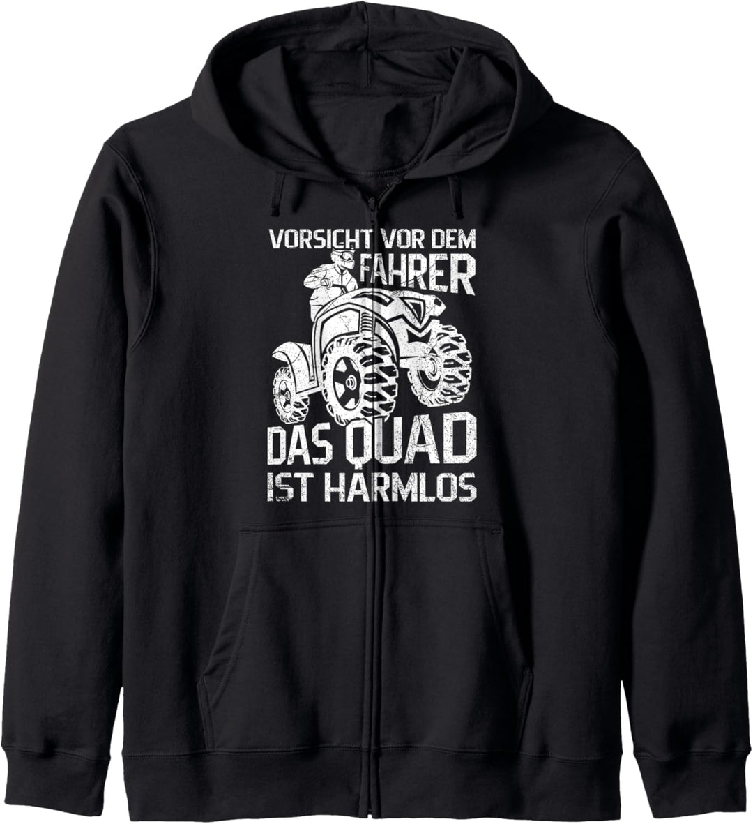 Vorsicht Vor Dem Quad Fahrer Motorsport Quadfahrer Kapuzenjacke