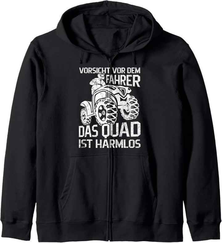 Vorsicht Vor Dem Quad Fahrer Motorsport Quadfahrer Kapuzenjacke