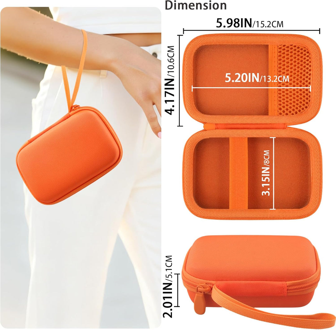 co2CREA Hart Reise Schutz Hülle Etui Tasche für JBL GO 5 /GO 4 /GO 3 tragbarer Bluetooth Lautspreche
