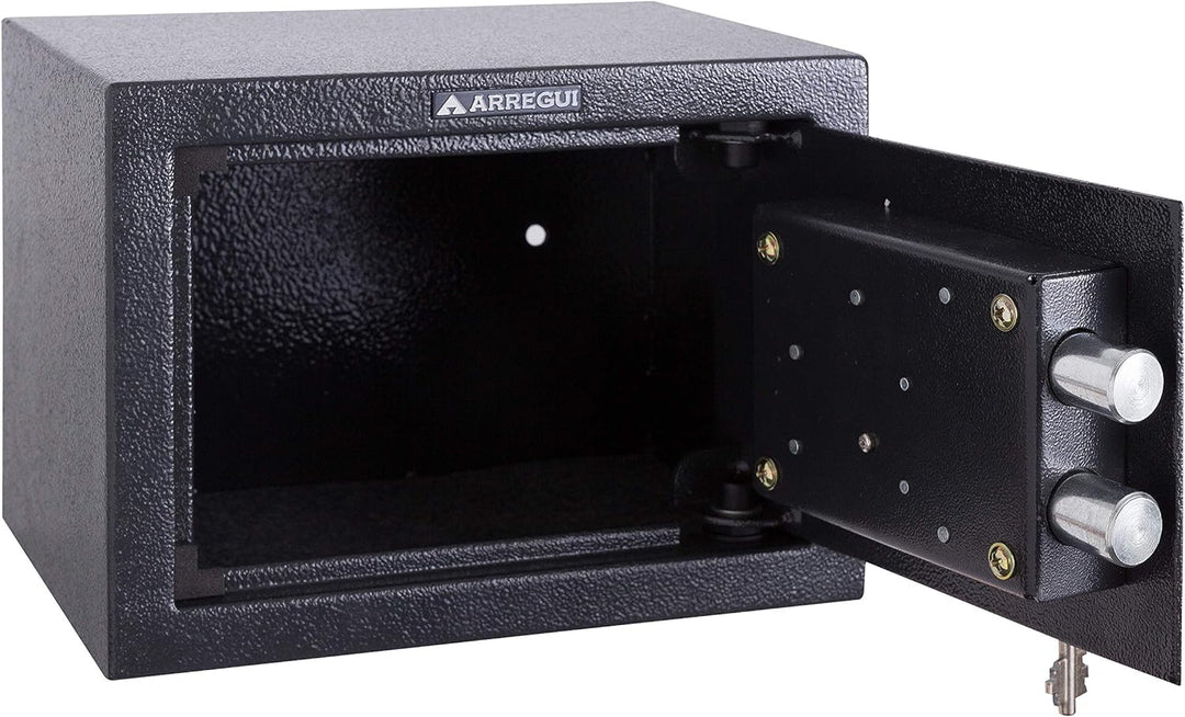 ARREGUI Class T17K Möbeltresor | Möbelsafe aus Stahl mit Doppelbart Sicherheitsschloss, Anwenderfreu