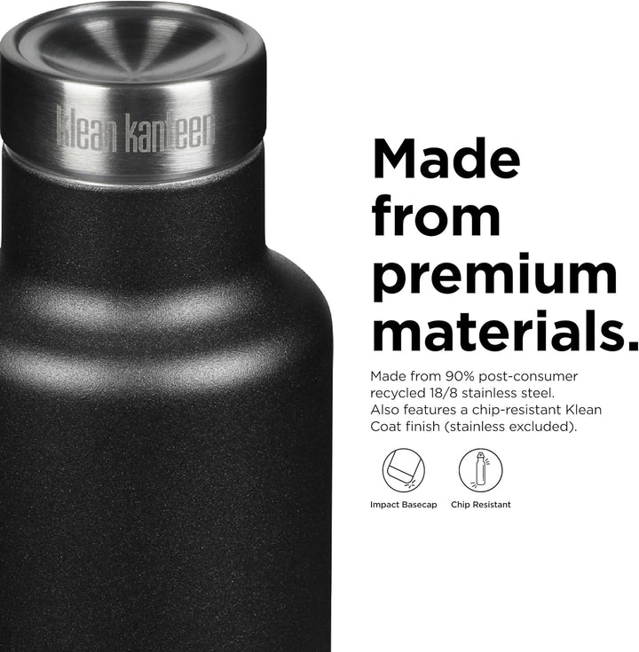 Klean Kanteen Herren Classic Vi Trinkflasche Einheitsgrösse Schwarz, Einheitsgrösse Schwarz