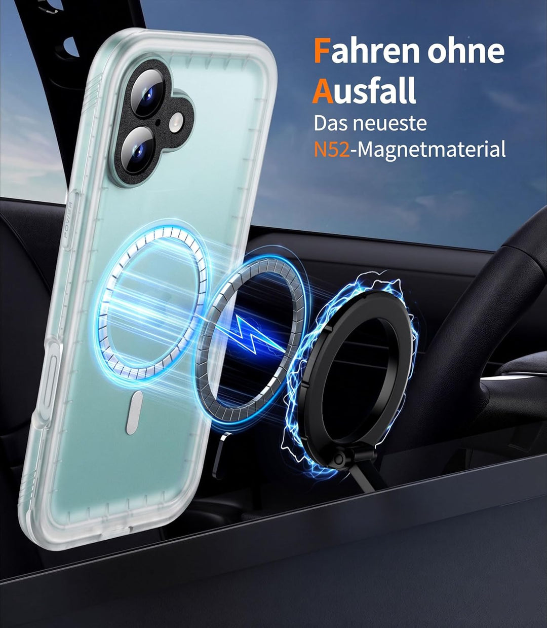 Cozycase TOP Militärschutz Hülle Für iPhone 16 Für MagSafe wasserdichte 360 Panzerhülle Outdoor Magn