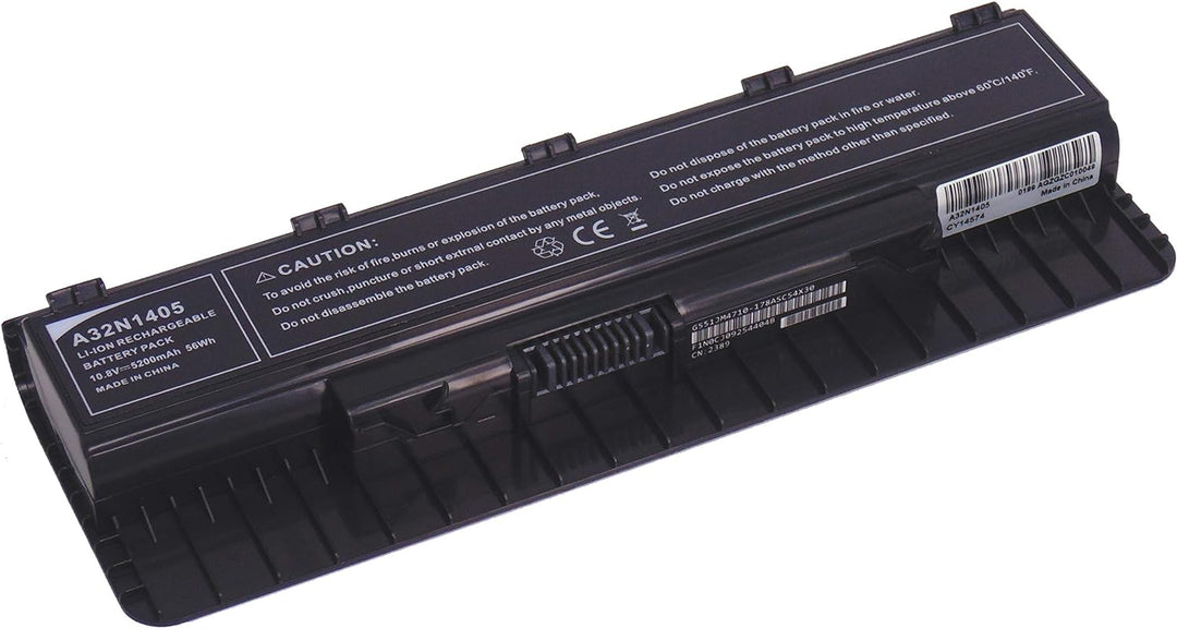FengWings® 5200mAh A32N1405 Akku, Kompatibel mit asus akku a32n1405 A32ni405, Replace for akku asus