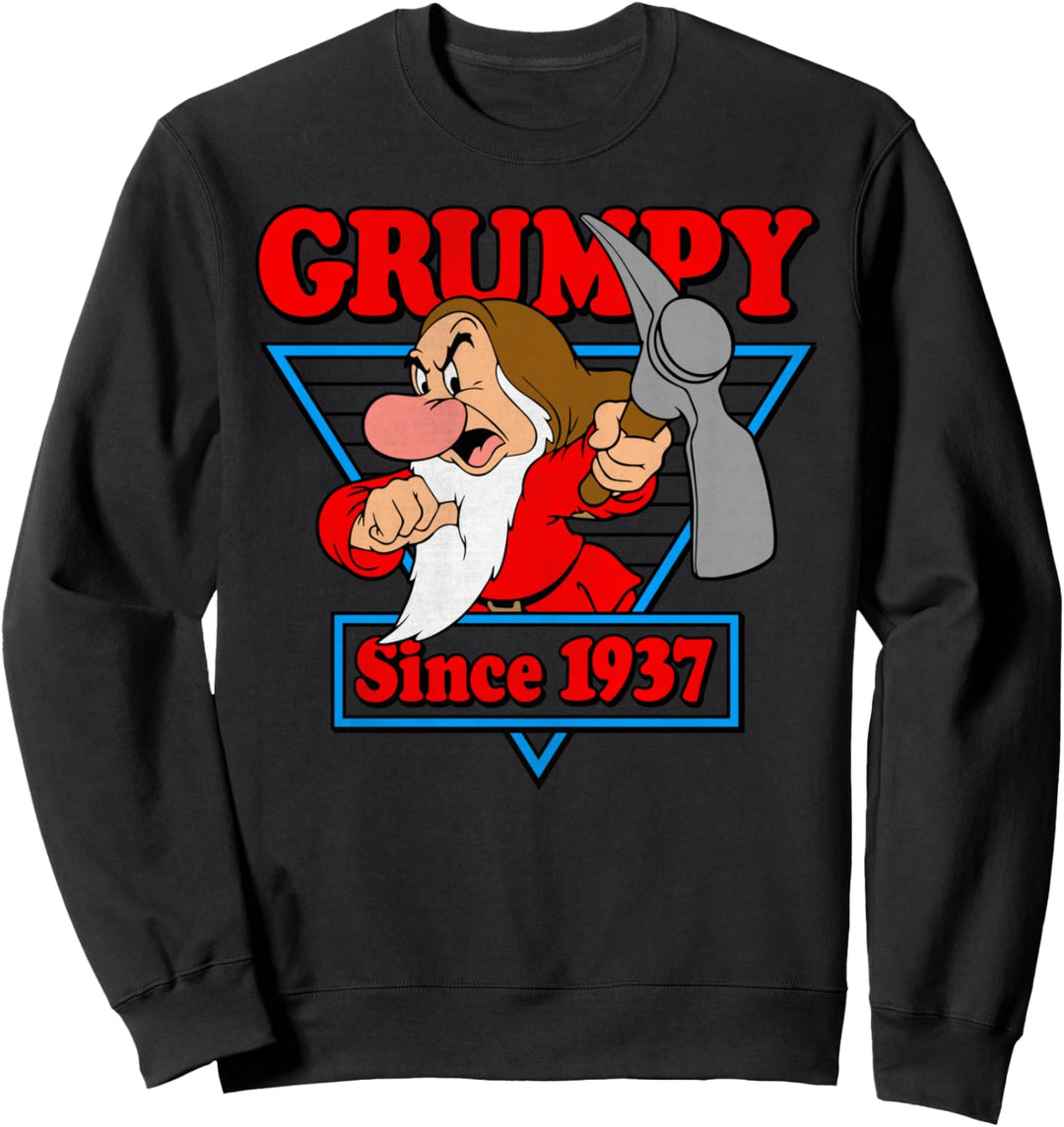 Disney Snow White Grumpy Since 1937 Triangle Portrait Sweatshirt