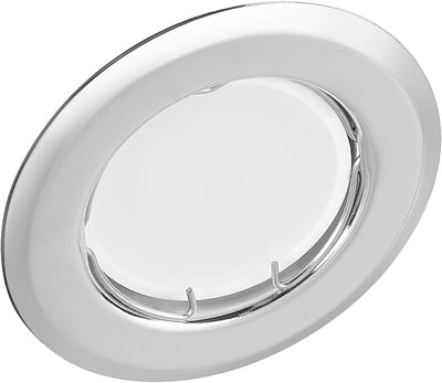 YanFeiYit 5x LED Einbaustrahler rund - Chrom 3 Watt 230V dimmbar Ø 52-71 mm Lochmass – Einbau-Spot D