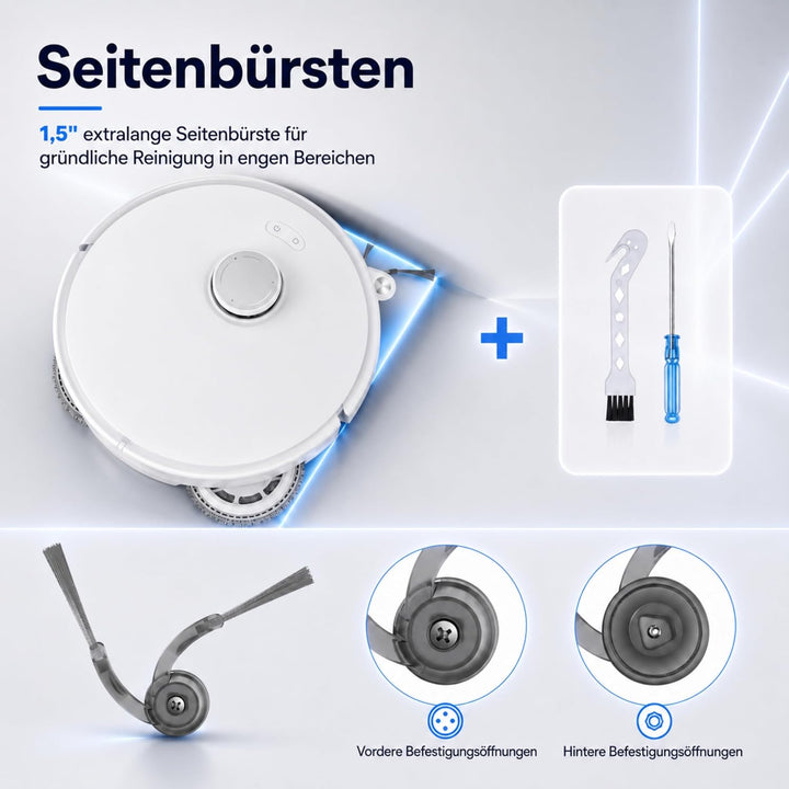 24 Stück Zubehörset,Kompatibel mit Roboter Qrevo S5V/Qrevo Curv/Qrevo Curv S5X/Qrevo Edge S5A Robote