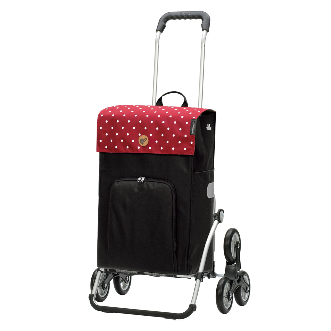 ANDERSEN Einkaufstrolley - Treppensteiger Royal Shopper Malit rot 49 L Einkaufswagen,langlebig,Therm