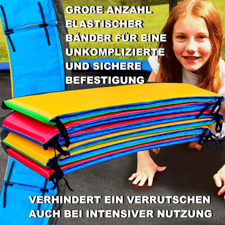 Baunsal® Trampolin Randabdeckung Ø 183 244 250 275 300 305 335 366 370 396 400 427 430 457 460 487 4