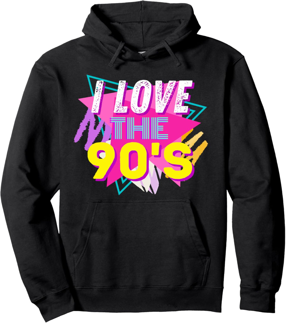 I love the 90's Retro Vintage 90's Nostalgie Pullover Hoodie