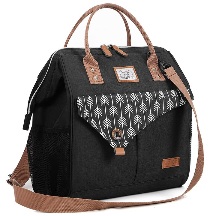 Lekesky Kühltasche Damen mit Schulterriemen, Lunchtasche Isolierte für Frauen Auslaufsichere Weit Ge