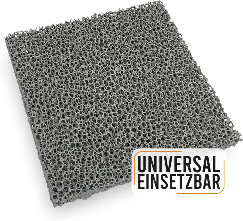Feuerfest 123 - Feinstaubfilter Kaminofen 140x140x22 mm, Feinstaub Russfilter zum nachrüsten Kamine