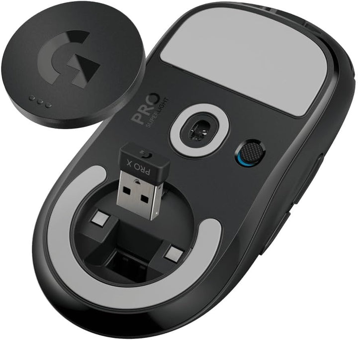 Logitech G PRO X Superlight 2 Lightspeed Kabellose Gaming-Maus, Lightweight, LIGHTFORCE Hybrid-Schal