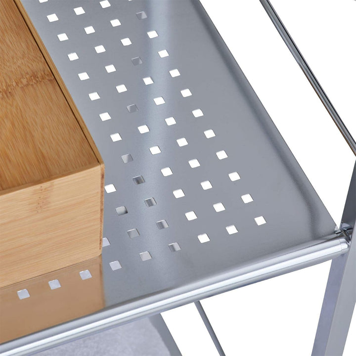 Regal Badregal Metallregal Mehrzweckregal MATIS, verchromt, mit 4 Böden 4 Chrom, 4 Chrom