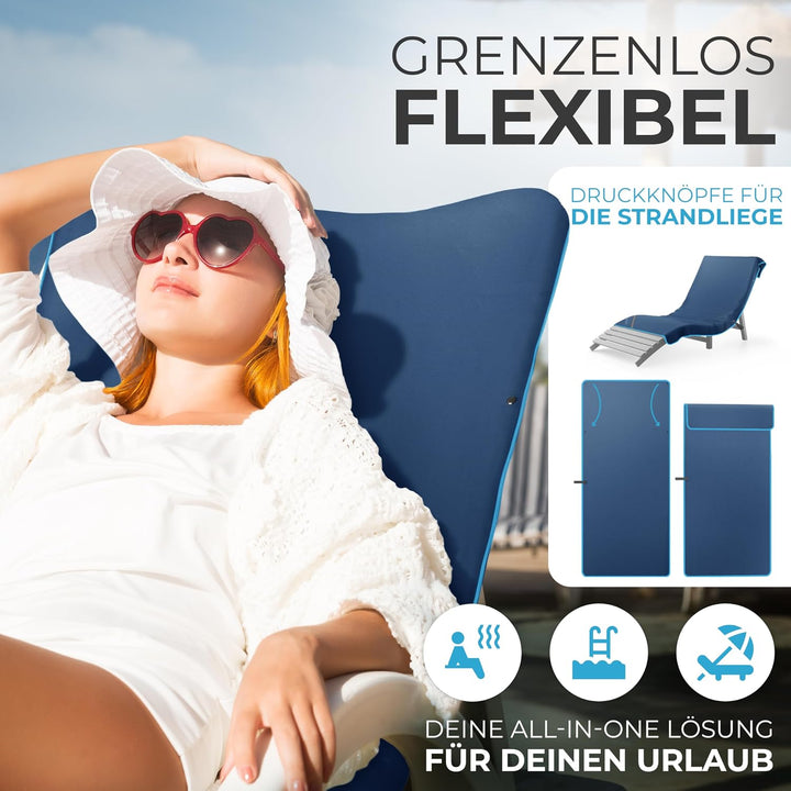 NirvanaShape Mikrofaser Handtuch, Microfaser Handtücher leicht, kompakt als Badetuch, Reisehandtuch,