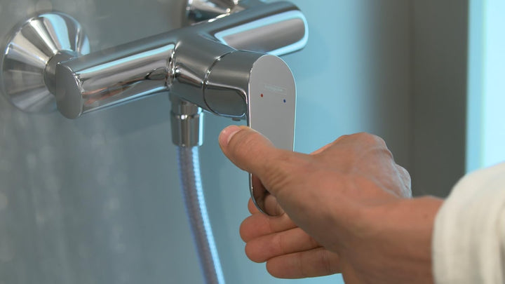 hansgrohe Focus - Duscharmatur Aufputz für 1 Verbraucher, Mischbatterie Dusche, Einhebelmischer, Chr