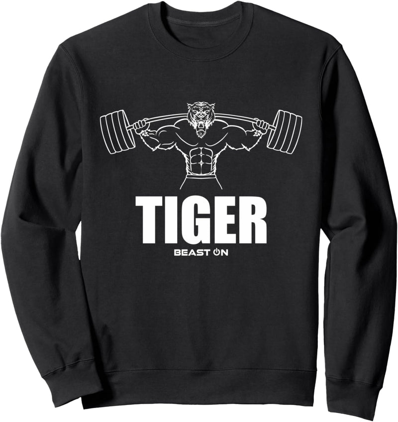 TIGER | Beast ON Fitness GYM Motivation Fitness Sprüche Sweatshirt