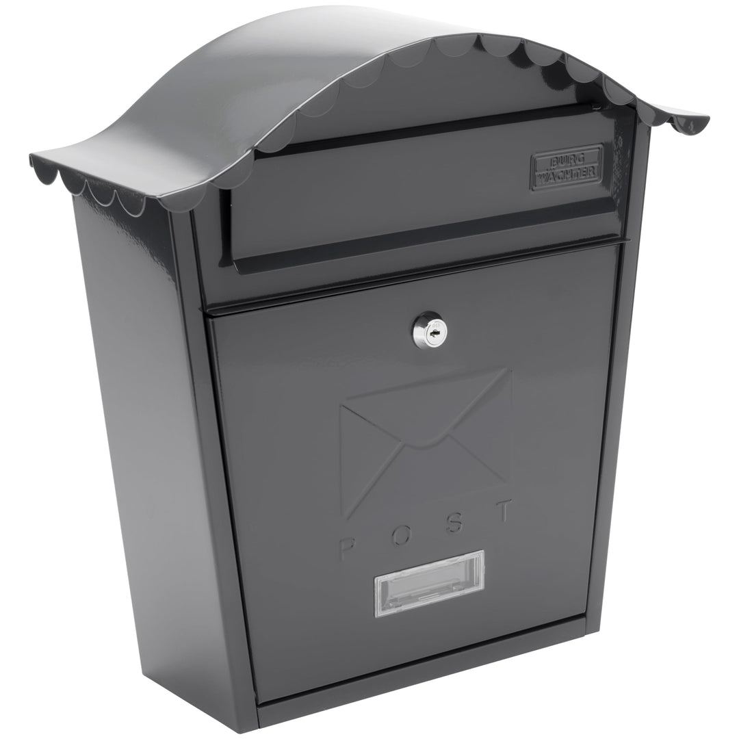 Burg-Wachter Anthrazit Klassischer Briefkasten MB01A, 36x37x13cm, Anthrazit