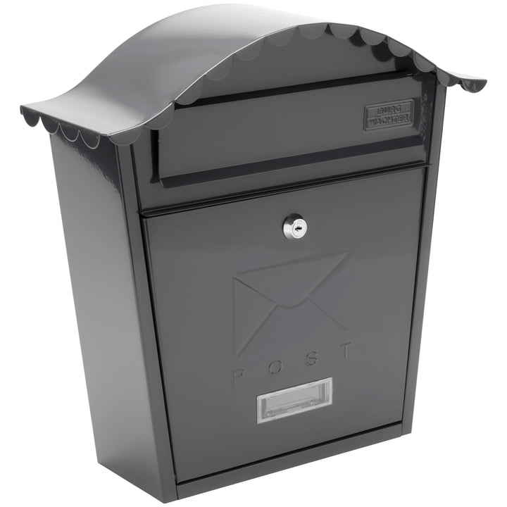 Burg-Wachter Anthrazit Klassischer Briefkasten MB01A, 36x37x13cm, Anthrazit