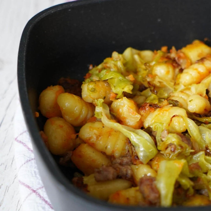 BAF quadratischer Bräter Induktion 28 x 28 cm - hoher Rand - kleine eckige Bratenpfanne beschichtet