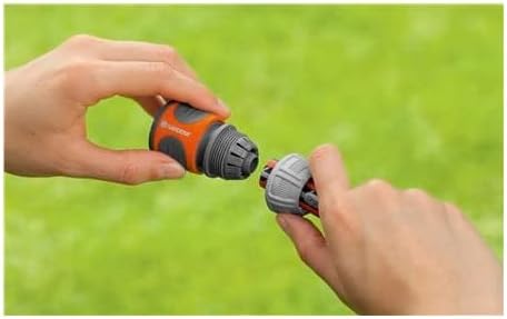 Gardena Wasserstop 13 mm (1/2 Zoll) und 15 mm (5/8 Zoll): Steckverbinder mit Aquastop, Powergrip, ho