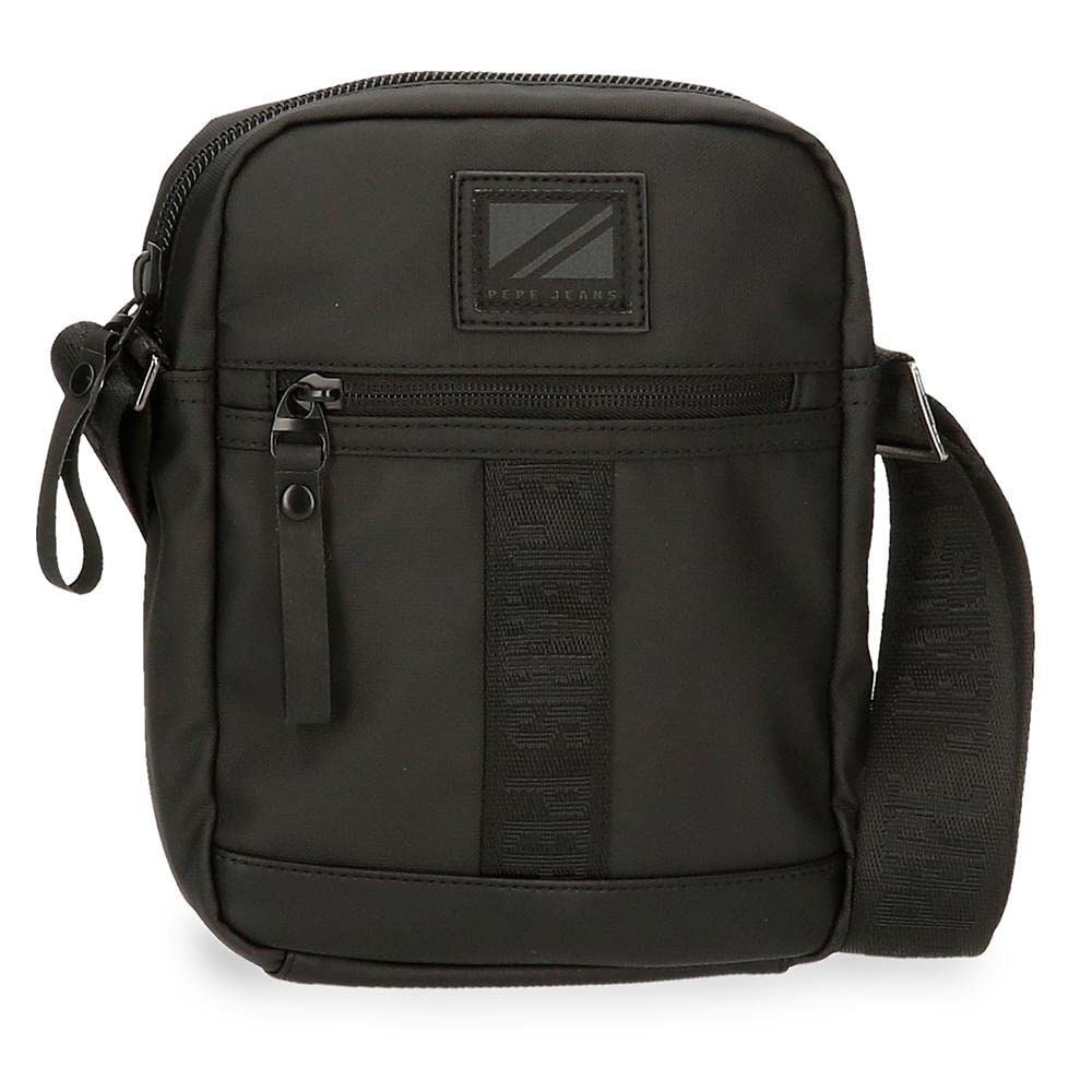 Pepe Jeans Hoxton Umhängetaschen und Kulturbeutel, Schwarz und Blau, Polyester PU, verschiedene Grös