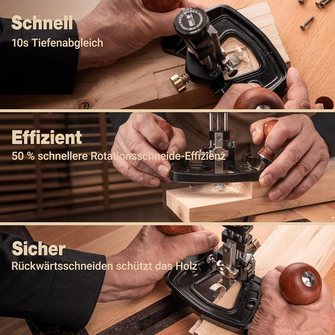 HONGDUI KM-17 PRO Router Hobel Holzbearbeitung Oberfräse Hobel zum Stimmen von Tischlereien, Schneid