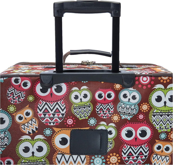 Rockland Vara Softside Gepäck-Set, 3-teilig, Eule, 20 inch,22 inch,28 inch, Vara Softside Gepäckset