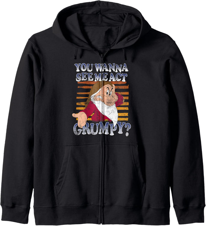 Disney Grumpy You Wanna See Me Act Grumpy Kapuzenjacke