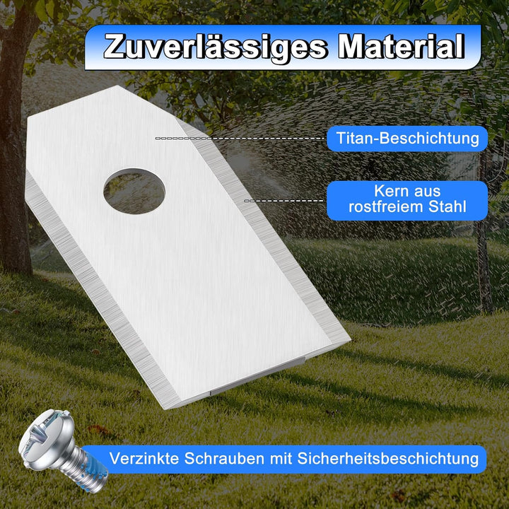 Enhon 30 Klingen Ersatzklingen, Kompatibel Mit Navimow I105e, Navimow I108e, Ersatzklingen Aus Edels