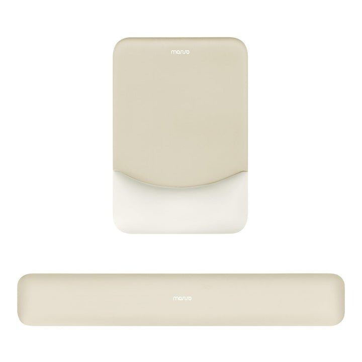 MOSISO Handgelenkstütze für Mauspad&Tastatur Set, Rechteckig Ergonomisch Mauspad Rutschfest Basis Ho